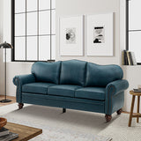 Flavio 81" Genuine Leather Sofa