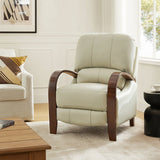 Melisa Genuine Leather Manual Recliner