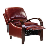 Melisa Genuine Leather Manual Recliner