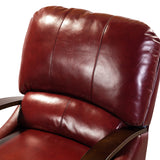Melisa Genuine Leather Manual Recliner