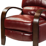 Melisa Genuine Leather Manual Recliner