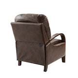 Melisa Genuine Leather Manual Recliner