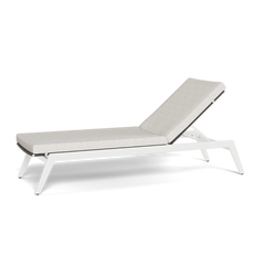 Shop Harbour Loop Sun Lounge (Aluminum White / Cast Silver / Wicker Grey)