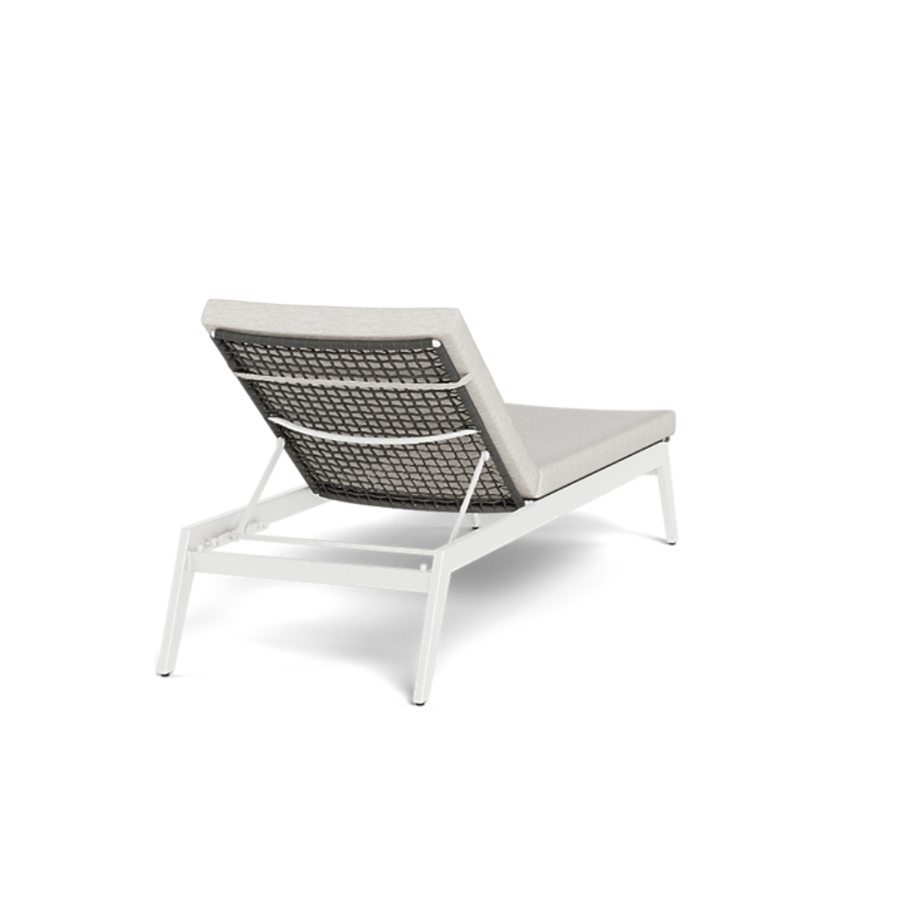 Shop Harbour Loop Sun Lounge (Aluminum White / Cast Silver / Wicker Grey)