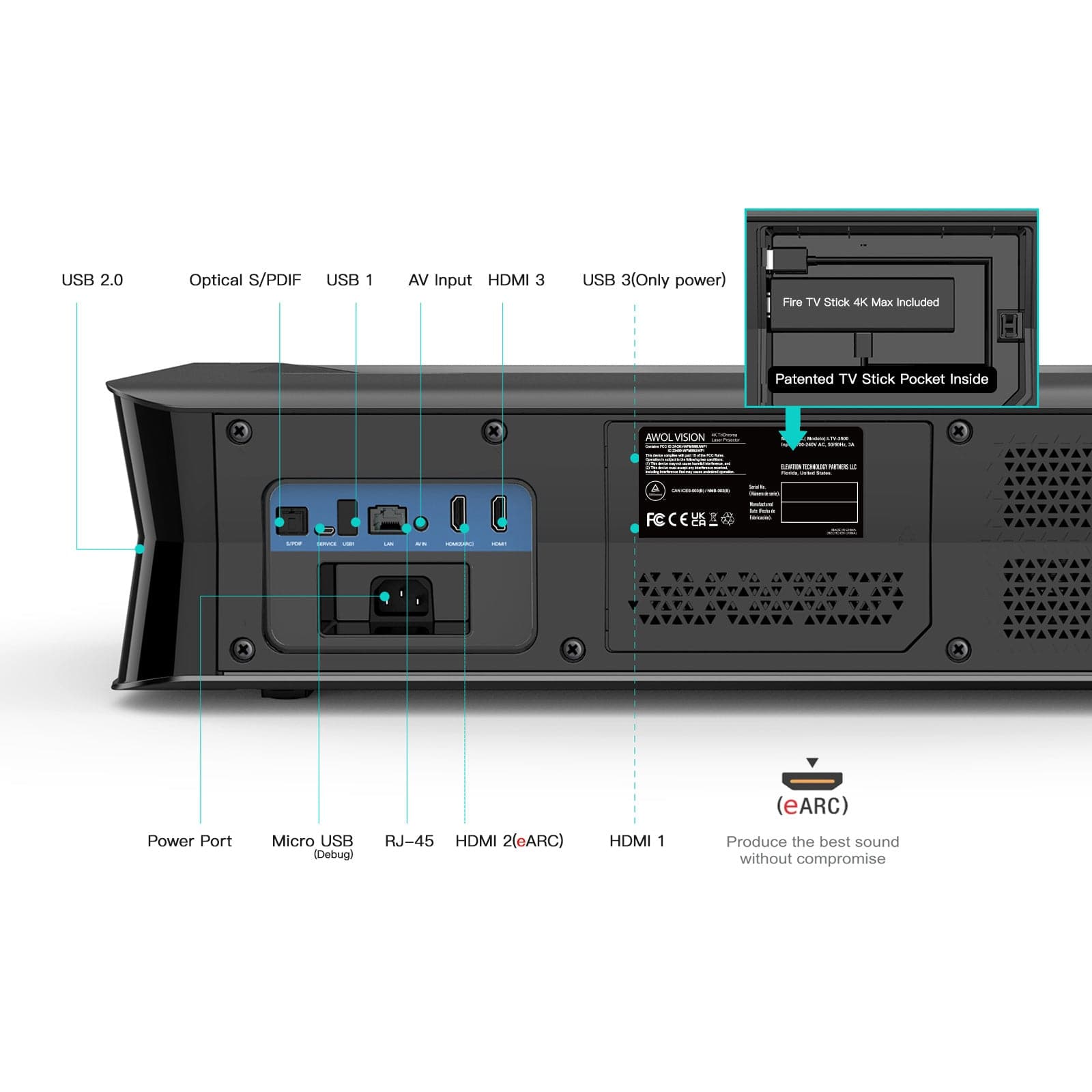 4K 3D Triple Laser Projector LTV-3000 Pro