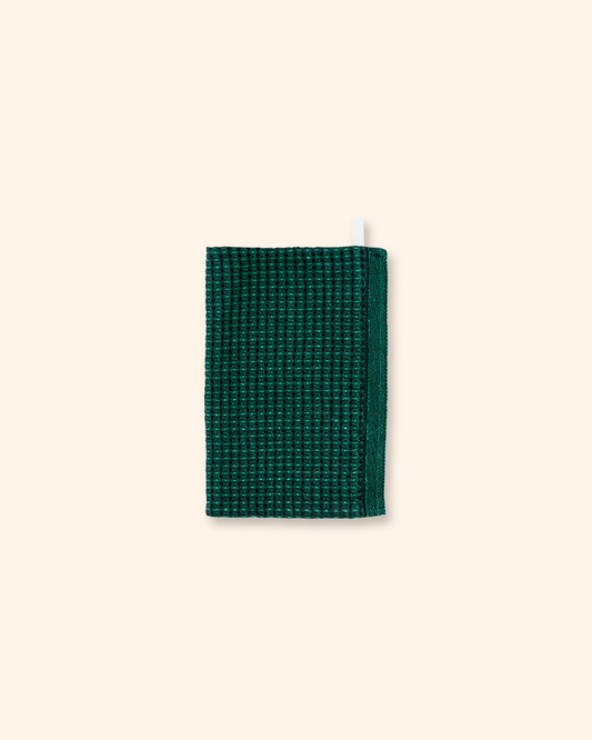 MAIJA washcloth | black-aspen green