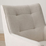 Lawrence Modern Upholstered Dining Chairs with Arms (Set of 2)