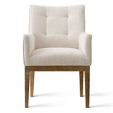 Lawrence Modern Upholstered Dining Chairs with Arms (Set of 4)