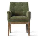 Lawrence Modern Upholstered Dining Chairs with Arms (Set of 2)