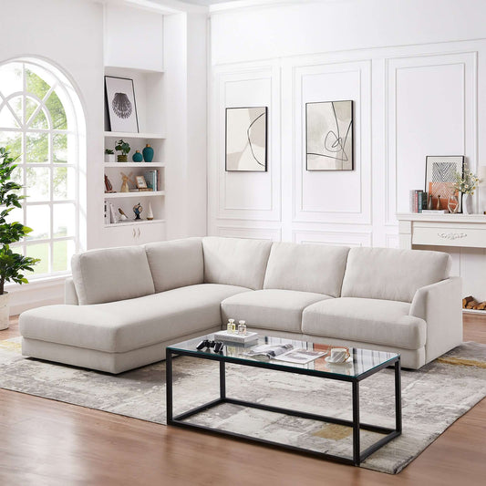 Glander Mid-century Modern Cozy Sectional Sofa