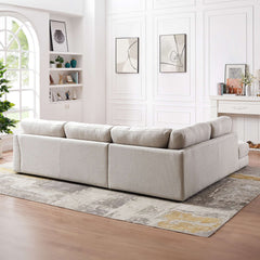 Glander Mid-century Modern Cozy Sectional Sofa