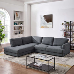 Glander Mid-century Modern Cozy Sectional Sofa