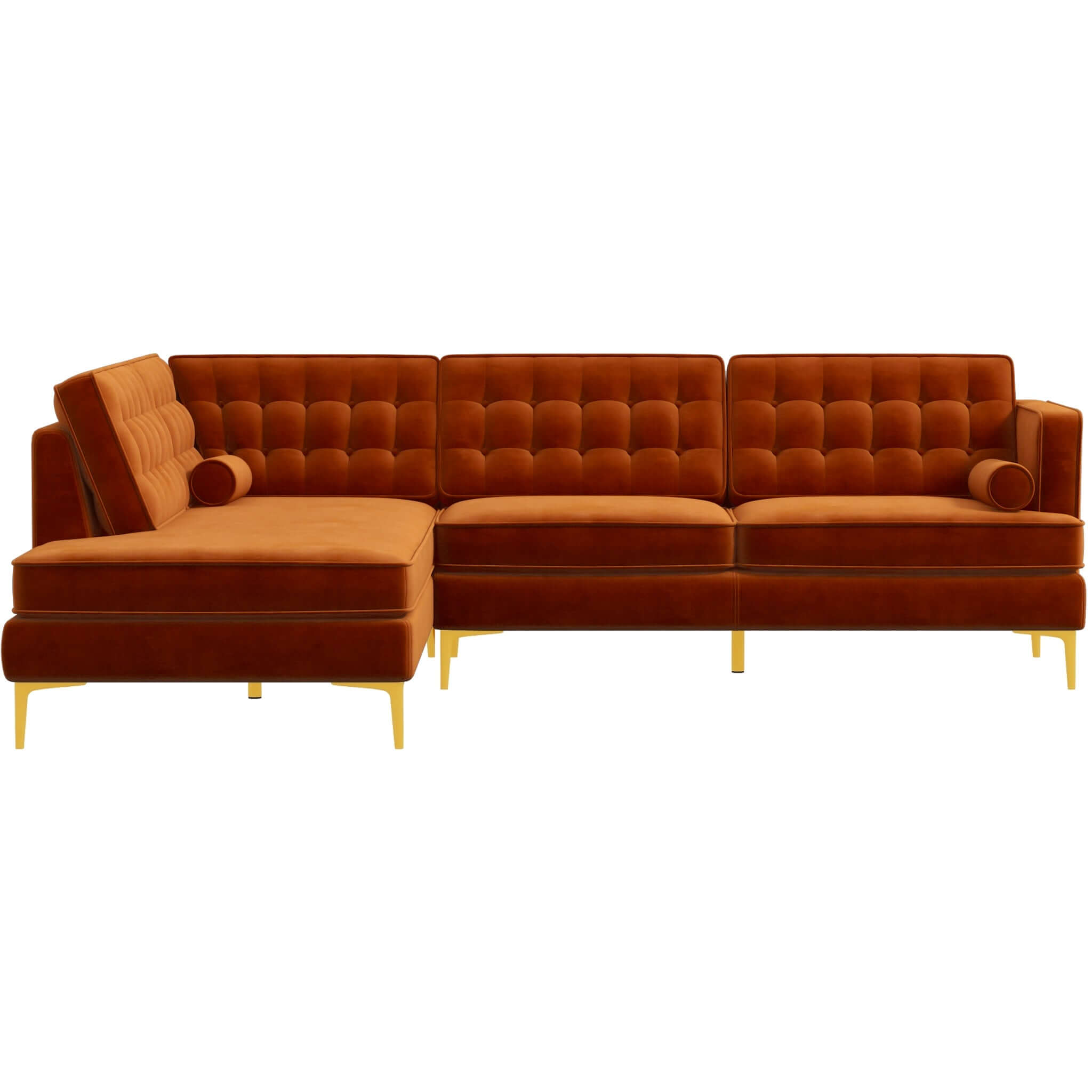 Brooke Mid-Century Modern  Sectional Sofa