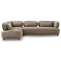 Richard Mid-Century Modern 2-Piece Sectional Left (Mocha Boucle)