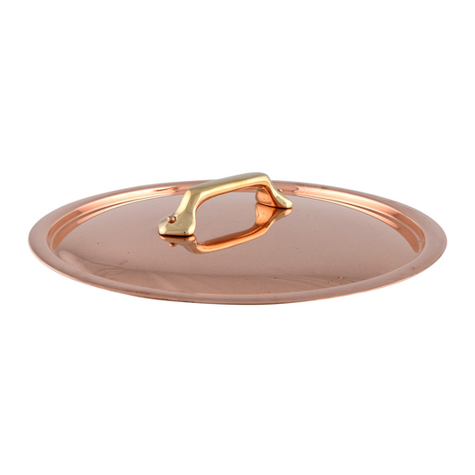 Mauviel Copper Curved Lid With Brass Handle