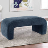 Lily 47" Chenille Accent Waterfall Bench