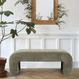 Lily 47" Chenille Accent Waterfall Bench