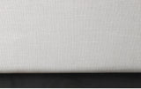 Logan Linen Textured Fabric Bed with Tall Channel Tufted Headboard and Modern Wingback Design