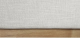 Logan Linen Textured Fabric Bed with Tall Channel Tufted Headboard and Modern Wingback Design