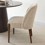 London Upholstered Solid Wood Full Back Dining Chair (Set of 4)