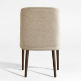 London Upholstered Solid Wood Full Back Dining Chair (Set of 4)