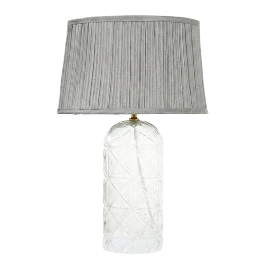 Luxora Table Lamp Gold - Clear and Grey