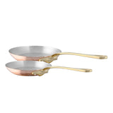 Mauviel M'Heritage M'150 B 2-Piece  Copper Frying Pan Set With Brass Handles