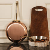 Mauviel M'Heritage M'150 B 14-Piece Copper Cookware Set With Brass Handles
