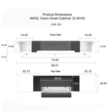 LTV-3500 Pro Plus 150'' Wall-Mount Cinematic ALR Screen Bundle