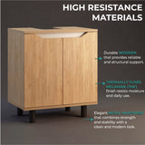 Marlo Under Sink Cabinet with Two Doors and Interior Storage Shelves, Cut-Out Back, 22” Wide Freestanding Modern Bathroom Storage, Compact and Stylish Solution for Small Bathrooms, Powder Rooms, or Guest Spaces