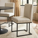 Mason Modern Metal Frame Upholstered Dining Chair (Set of 2)