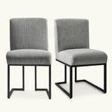 Mason Modern Metal Frame Upholstered Dining Chair (Set of 2)