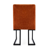 Mason Modern Metal Frame Upholstered Dining Chair (Set of 2)