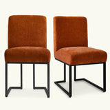 Mason Modern Metal Frame Upholstered Dining Chair (Set of 2)