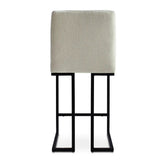 Mason 25" Modern Metal Frame Upholstered Counter Stool (Set of 2)
