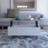 Tuhome Gambia Modern Lift-Top Coffee Table with Hidden Storage, Multi-Function Center Table, Ideal for Living Room, Stylish and Functional Design