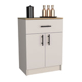 Tuhome Mayorca Multistorage Pantry Cabinet with Spacious Drawer, Double-Door Storage, Internal Tiered Shelves, Modern Home Kitchen Organizer for Small Appliances, Daily Essentials, and Functional Countertop Space