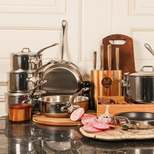 Mauviel M'COOK 5-Ply 7-Piece Cookware Set With Cast Stainless Steel Handles