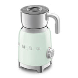 Milk frother Retro-style Pastel green Glossy