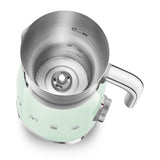 Milk frother Retro-style Pastel green Glossy