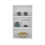 TUHOME Eco 36" High Open 3-Tier Wall Cabinet with Vertical Shelves, Modern Wall-Mounted Storage Unit for Bedroom, Office, Living Room or Garage, Compact Cube Shelf Organizer for Books, Décor, Toiletries and Everyday Essentials
