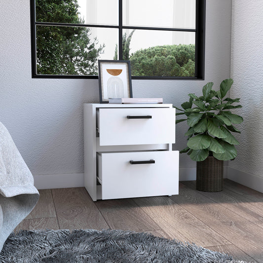 Bethel 2 Drawers Nightstand with Handles