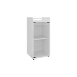 TUHOME Theba Minibar Cabinet with Two Doors, Open Center Shelf and Compact Modern Design, Functional Bar Storage Solution for Small Spaces, Ideal for Organizing Drinks, Glassware and Entertaining Essentials in Any Home