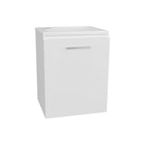 Saju 15.7" Floating Vanity with Resin Sink, One-Door Cabinet, and Open Shelf for Modern Bathroom Storage, Space-Saving Design for Small Bathrooms, Powder Rooms, and Tight Spaces, Ideal for Contemporary Interiors