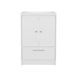 Madison Freestanding Bathroom Vanity Console Modern Design Featuring Two Cabinet Doors and One Pull-Out Utility Drawer Ample Storage Solution for Superior Organization and Utility in Large Spaces