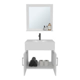 TUHOME Blake Bathroom Mirror Cabinet with Wall-Mounted Design and Two Interior Storage Shelves, Modern Space-Saving Solution for Organizing Toiletries, Personal Care Items and Everyday Essentials in Contemporary Home Bathrooms