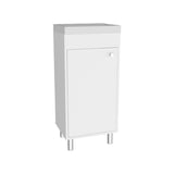 Rivera Freestanding Bathroom Vanity with One Door and Two Shelves Compact Sink Base Cabinet Modern Small Space Storage Organizer Powder Room Essential Furniture