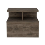 Tuhome Adele Floating Nightstand with One Drawer and Two Lower Shelves, Wall-Mounted Bedside Storage Solution for Compact Bedrooms, Modern Space-Saving Design with Hidden Storage and Display Area for Daily Essentials