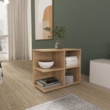 Royal Console Sideboard Cart with Two Doors and Open Shelves, Multipurpose Storage Unit for Living Room, Dining Room, or Entryway, Elegant and Functional Console for Storing Dishes, Barware, and Decorative Items