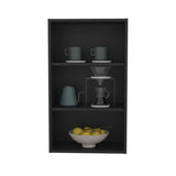 TUHOME Eco 36" High Open 3-Tier Wall Cabinet with Vertical Shelves, Modern Wall-Mounted Storage Unit for Bedroom, Office, Living Room or Garage, Compact Cube Shelf Organizer for Books, Décor, Toiletries and Everyday Essentials